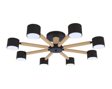 CL-DOT-R001-GX53*8 BLACK+WOOD BK (1) Люстра NW