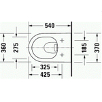 Унитаз подвесной Duravit D-Neo без сиденья, белый (2577090000)