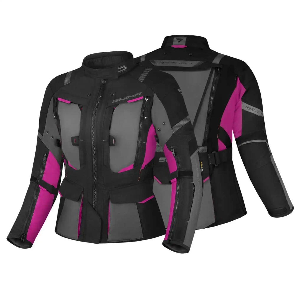 туристическая мотокуртка SHIMA Hero 2.0 Lady Pink