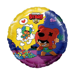 Шар (18''/46 см) Круг, Brawl Stars, Леон и Нита