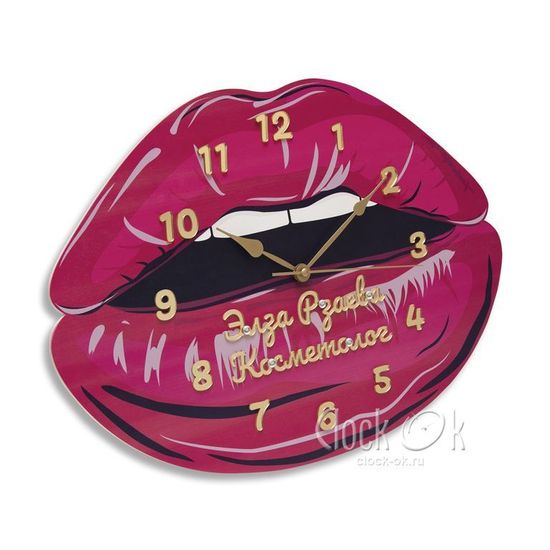 Настенные часы "Губы"