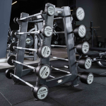 Набор прямых полиуретановых штанг LEVEL (шаг 5 кг, 5 шт) PROFI-FIT 10-30 кг