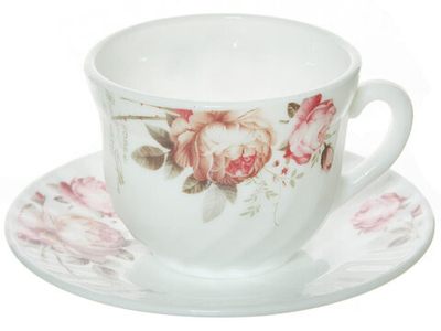 Чайный набор 12 предметов 200мл "Чайные розы" (78865)