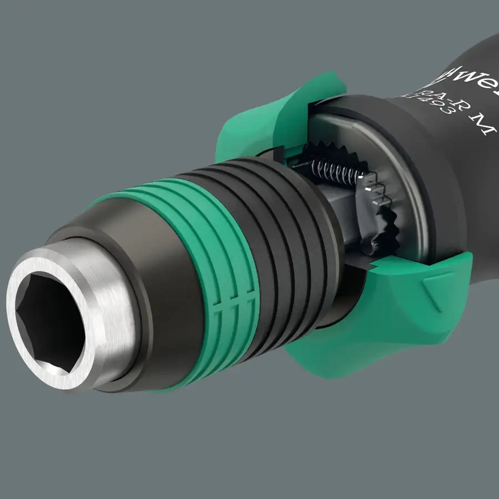 Ручка-битодержатель 838 RA-R M с функцией трещотки, 1/4″ WERA 05051493001