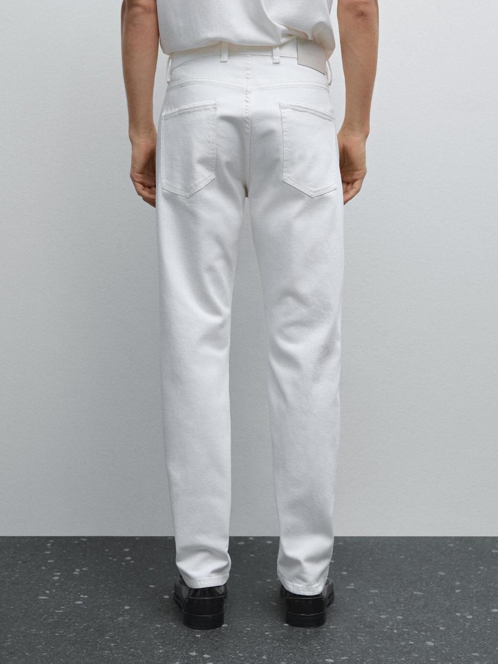 Massimo Dutti Джинсы Slim Fit, белый