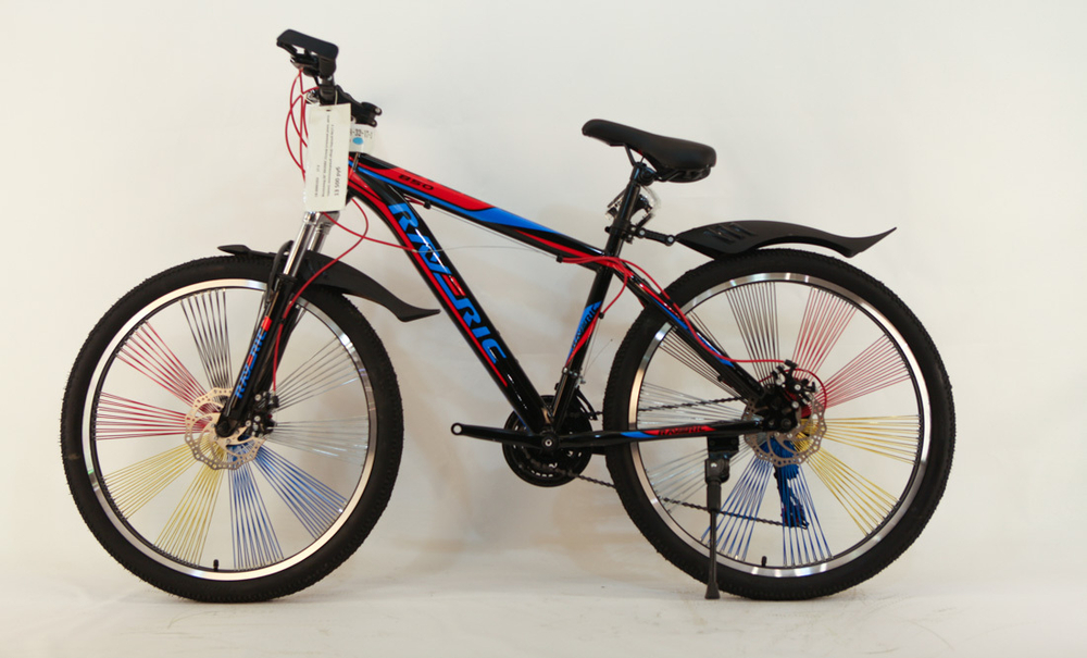 Велосипед 26" Raveric 21скор (стальная рама, диск. тормоз, многоспицевый обод) Черный (№17-3)