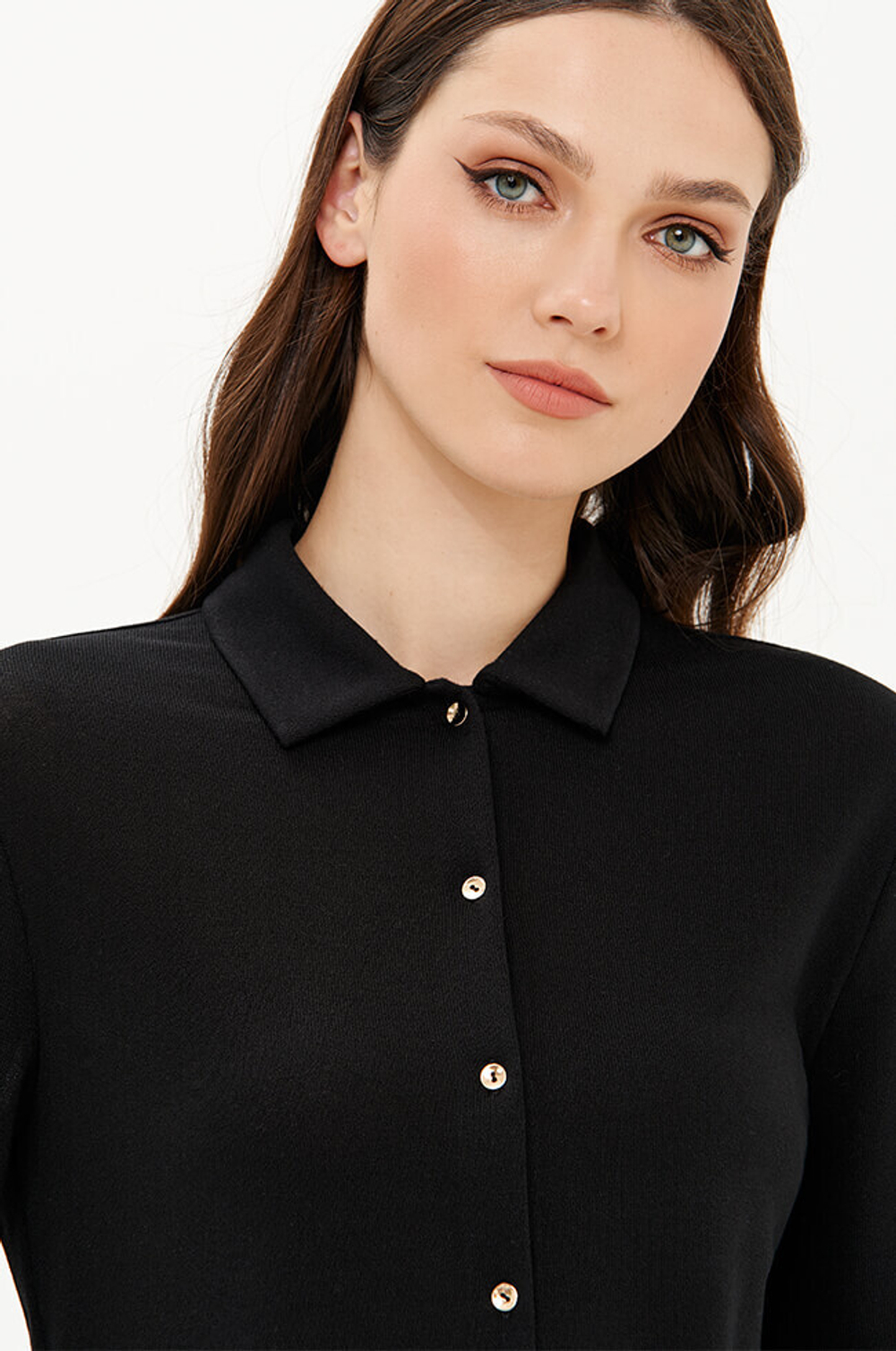 23389 Блузка женская (черный)