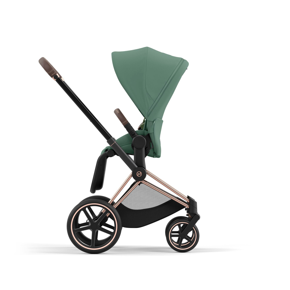 Коляска Cybex Priam IV 3 в 1 цвет Leaf Green на шасси Rosegold