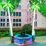 Банджи-батут «Тропический рай», 1-местный, 2×2×4 м