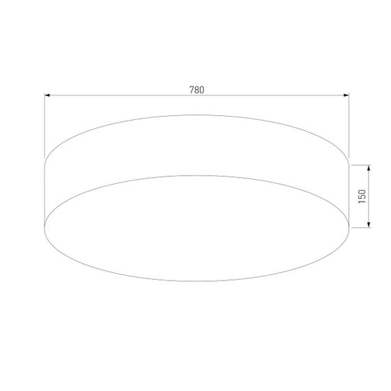 Потолочный светильник TK Lighting 5638 Rondo Linen