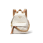 Michael Kors Slater Extra-Small Logo Convertible Backpack White