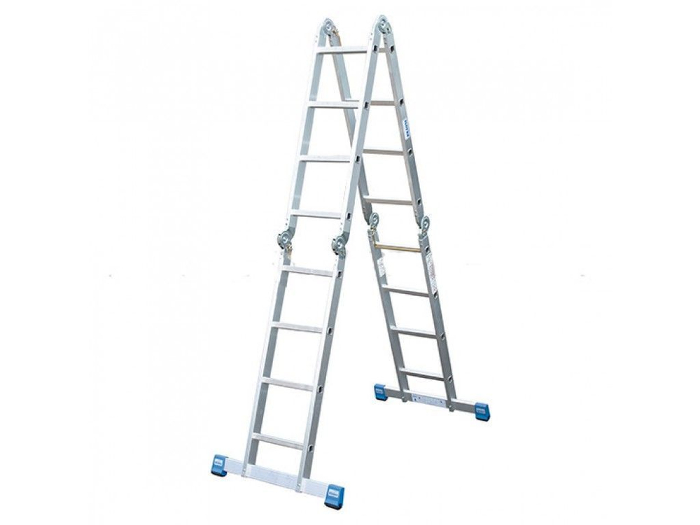 STABILO Шарнирная универсальная стремянка-трансформер, 4 х 4 пер. (123527)