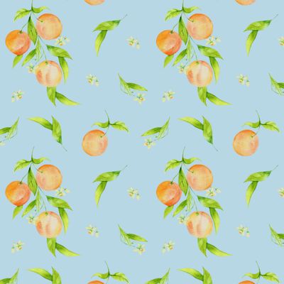 апельсин в цветах