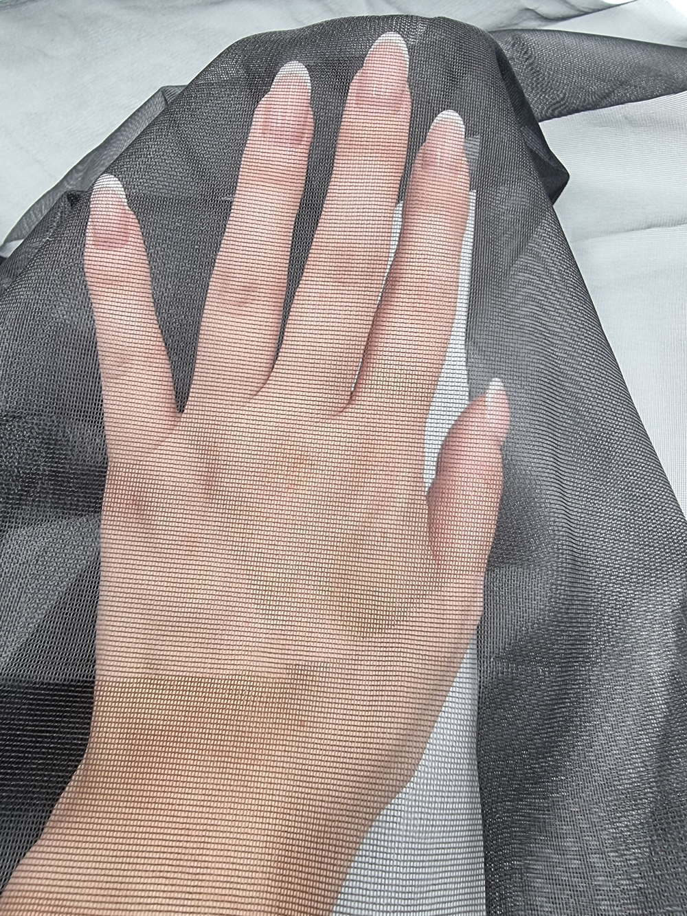 Сетка не эластичная корсетная чёрная 0,1 м (Китай)