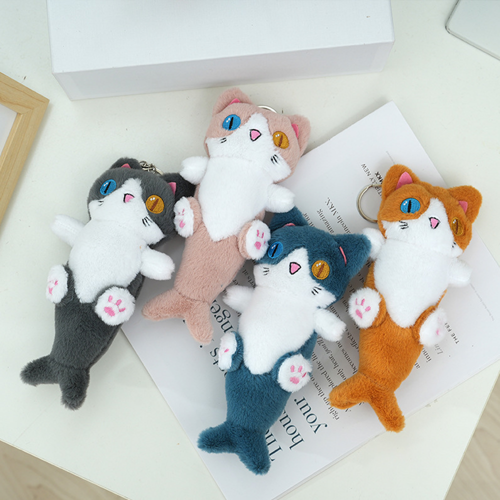 Мягкий брелок "кот-акула " 20см