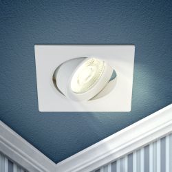 Светильник светодиодный встраиваемый ЭРА KL LED 21A-5 3K WH 5Вт 3000K квадратный поворотный белый матовый