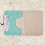 Коврик BOMBINI Classic One Color 50*80см 2шт (бирюзовый)