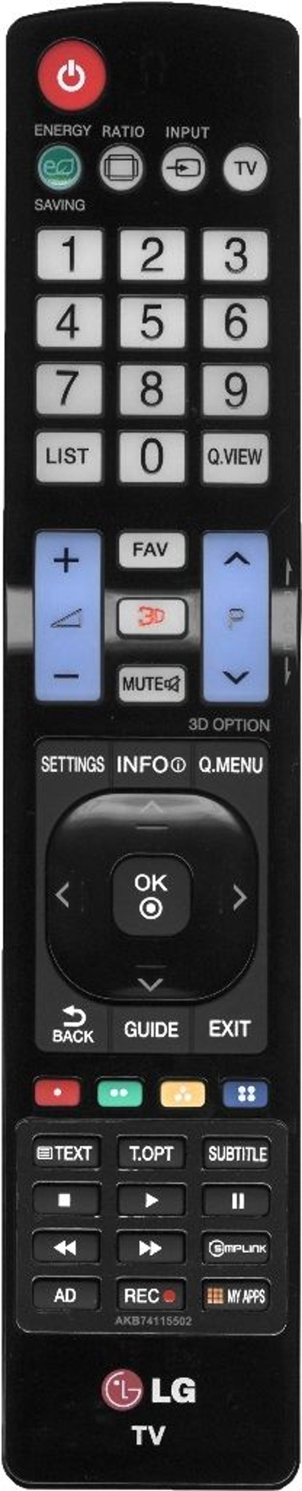 Пульт LG AKB74115502 (AKB73615303) оригинальный