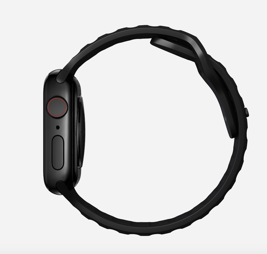 Ремешок Nomad Active Strap Pro Black, silver - Apple Watch Ultra (49mm) 8/7 (45mm)/6/SE/5/4 (44mm)/3/2/1 (42mm)