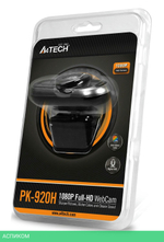 Веб-камера A4Tech PK-920H черный/серый