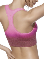 Спортивный бюстгальтер-топ Diana без застежки (Размер: S) (Цвет: ярко-розовый)