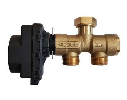 Клапан трехходовой ARDERIA с электроприводом и американкой