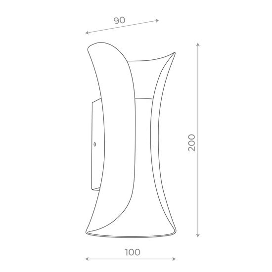 SL1584.511.02 Светильник уличный настенный ST-Luce Белый/Белый LED 2*5W 4000K COSETTO