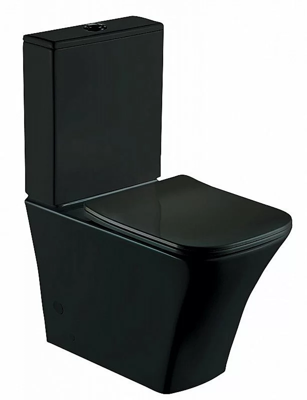 Унитаз-компакт Esbano CRISAN ESUNCRISMB безободковый, с бачком, с крышкой микролифт, матовый черный