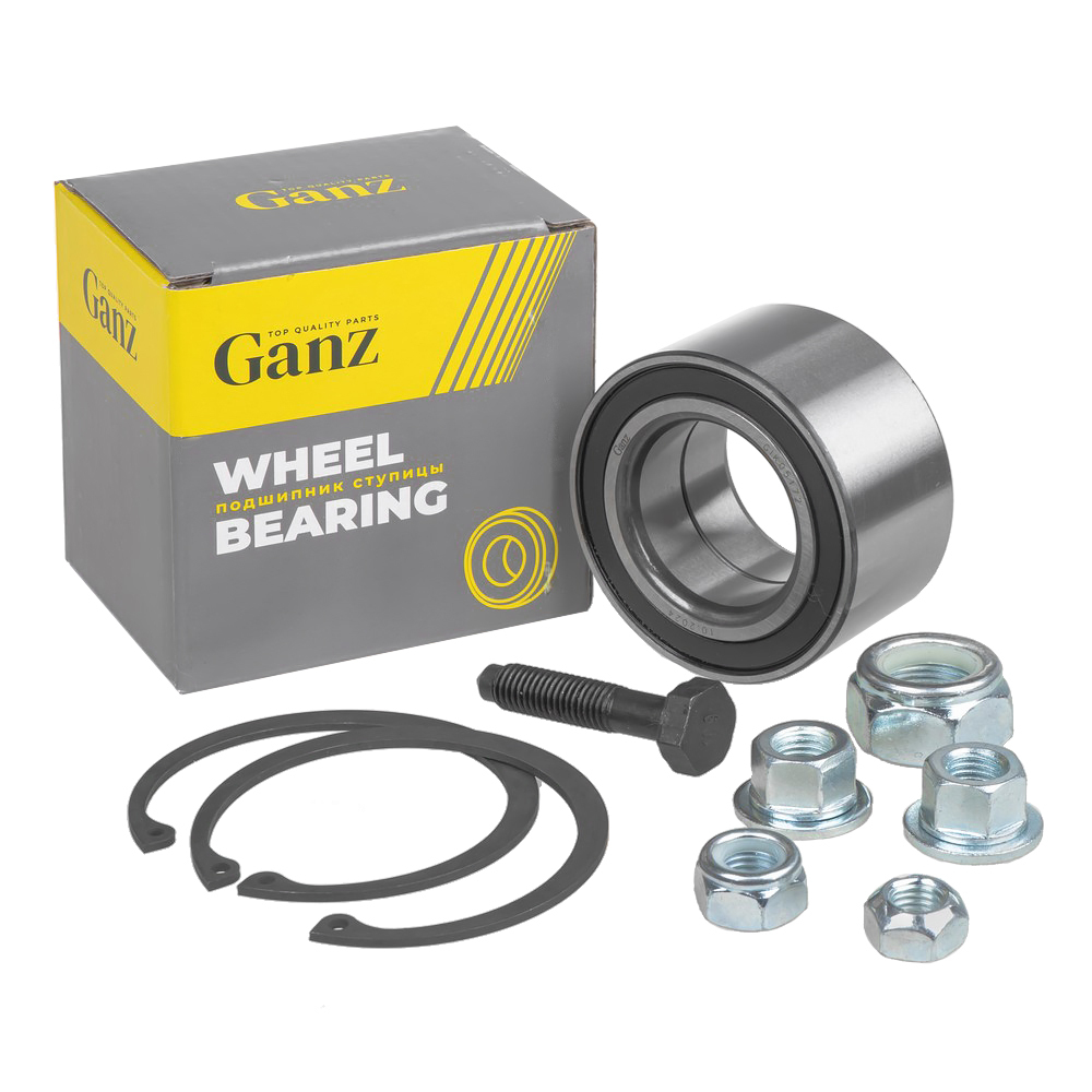 Подшипник ступицы передний VW G2/G3/B3/B4 (полный к-т) GANZ GIK05172
