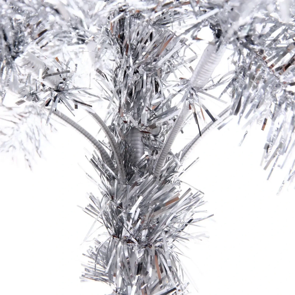 Елка «Сказочное мерцание» 120 см, ПВХ (200 веток), Серебро