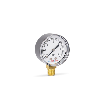 Манометр радиальный Varmega - 1/4" (D-50мм, шкала 0-10 бар)