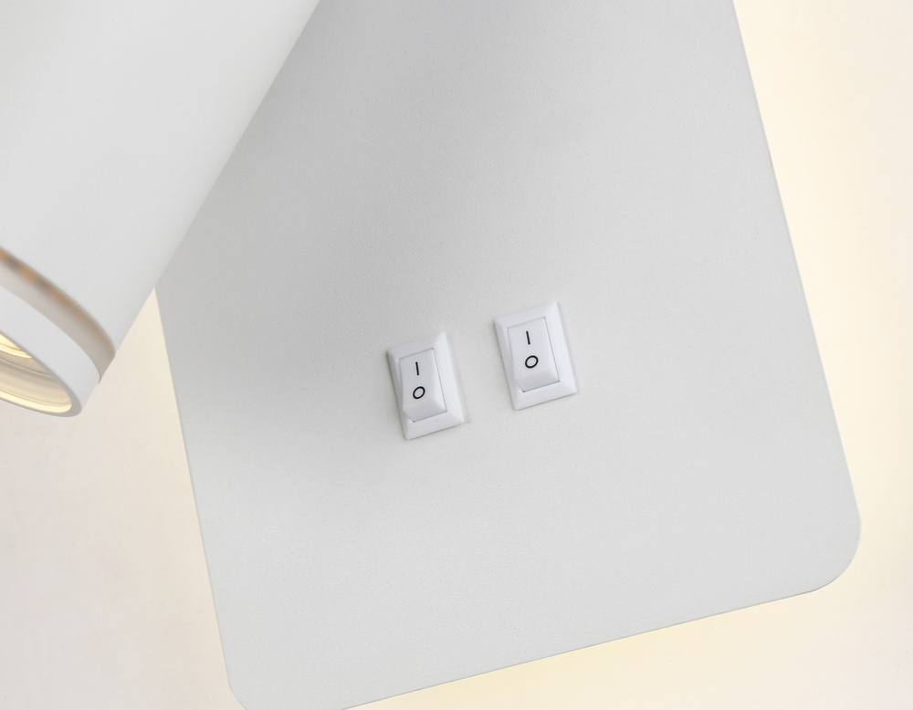 FW2465 WH белый GU10 max 12W+LED 4200K 9W 185*105*150