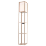 8091/1F COMFI LN25 361 дерево/белый, дерево/текстиль Торшер Е27 1*60W 220V PRACTIC