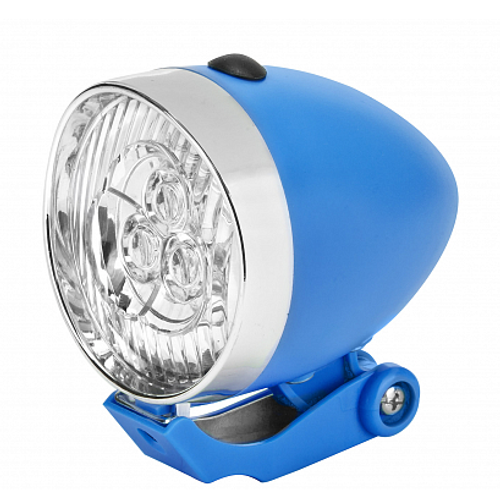 Фонарь передний JY-592 3 светодиода серебристо-синий, арт. 560192 (10216170/131021/0307188, Китай)