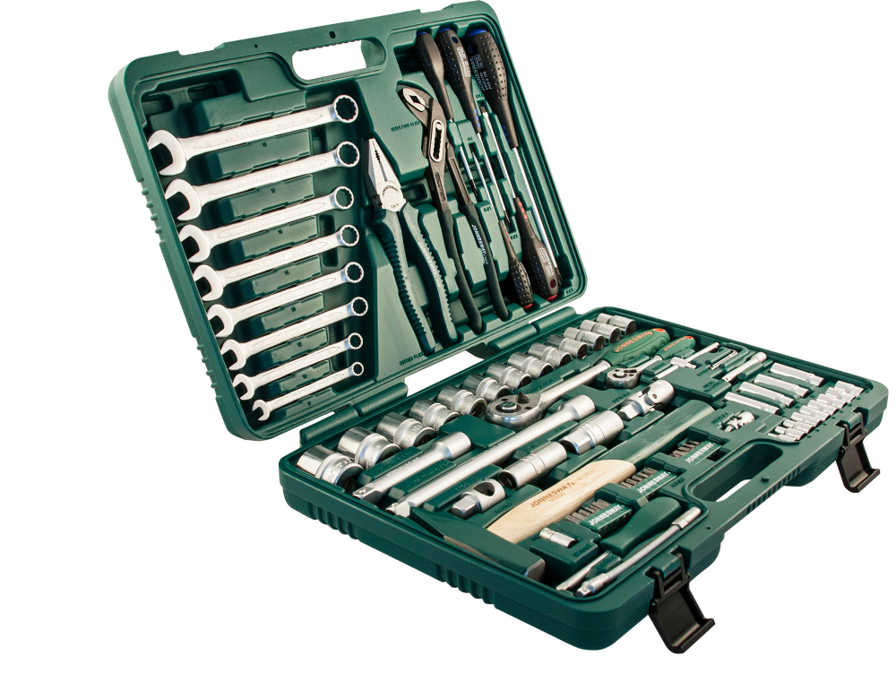 S04H52477S Набор инструмента универсальный 1/4", 1/2"DR, 77 предметов