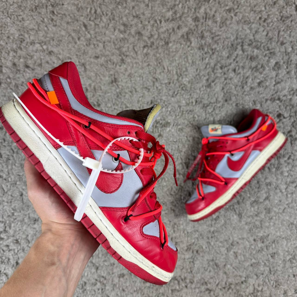 Кроссовки Nike Dunk Low Off-White University Red