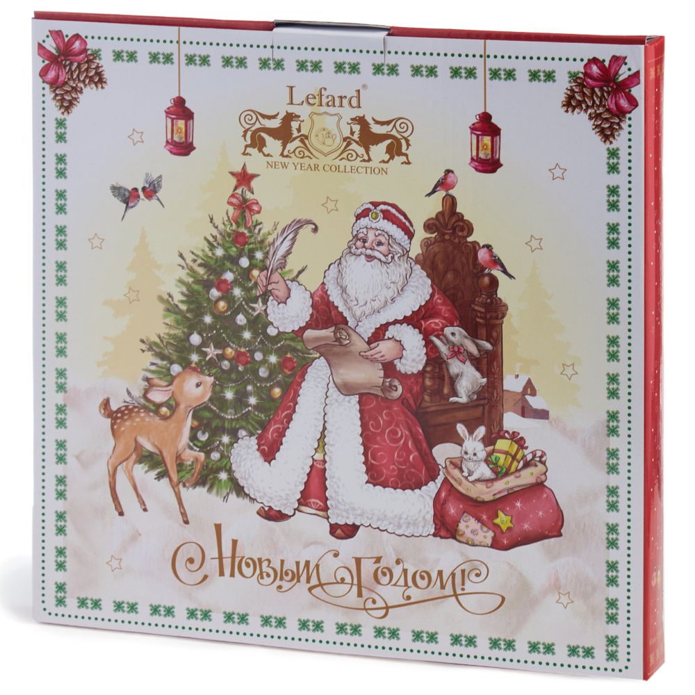 ТАРЕЛКА ОБЕДЕННАЯ LEFARD "ДЕД МОРОЗ" 27 СМ (КОР=18ШТ.)