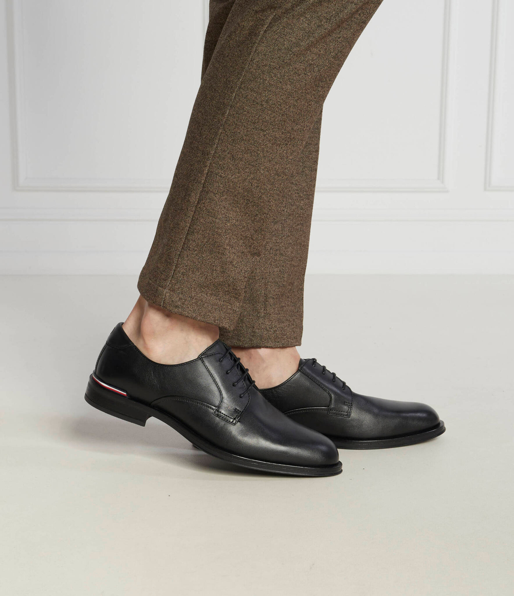 Кожаные дерби core Tommy Hilfiger - черный(FM0FM04867)