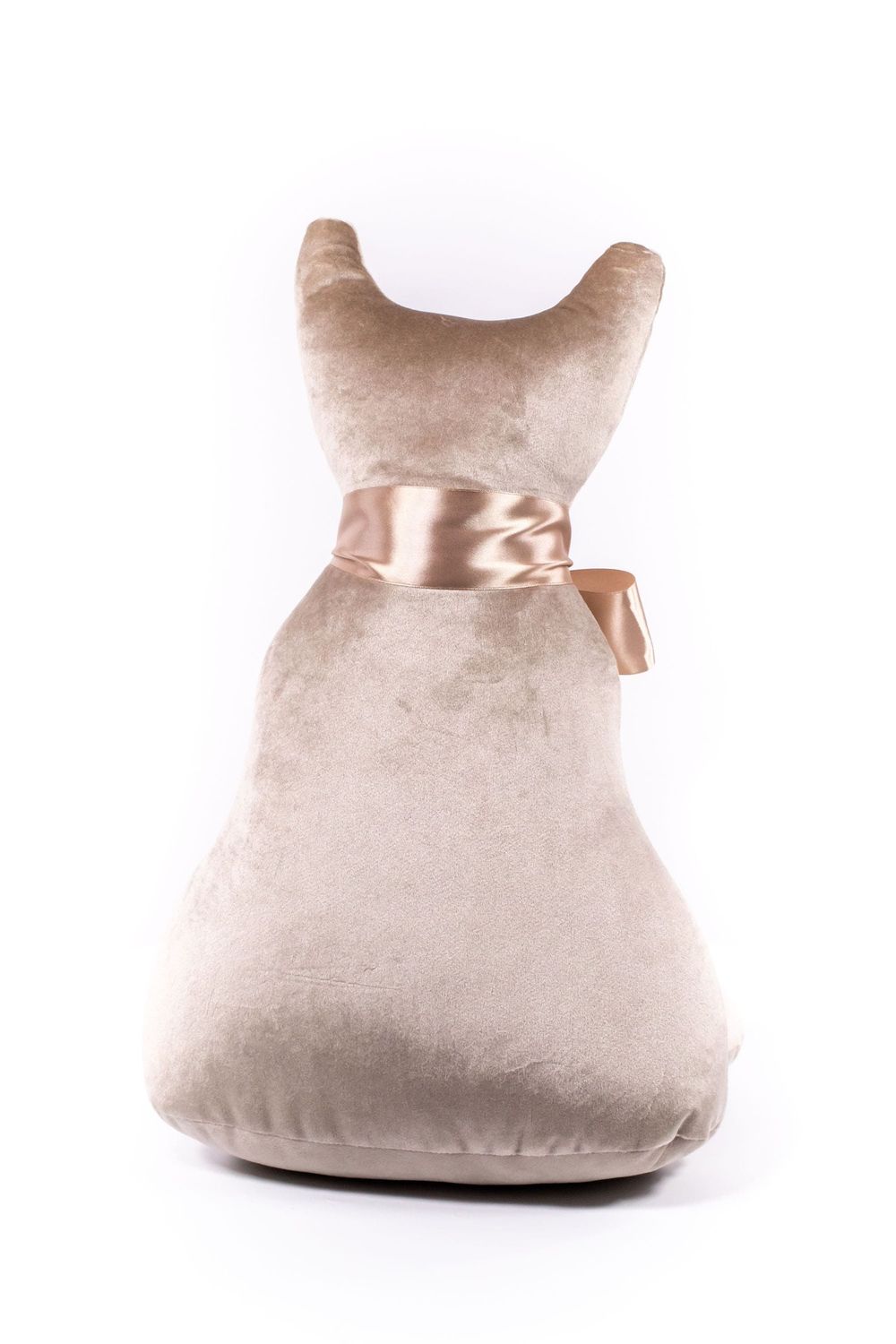 Подушка декоративная Кот Мур Вельвет Беж