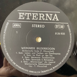 Винтажная виниловая пластинка LP Weimarer Bilderbogen (ГДР 1976)