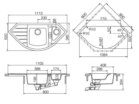 Мойка SCHOCK Genius 90С Cristalite альпина