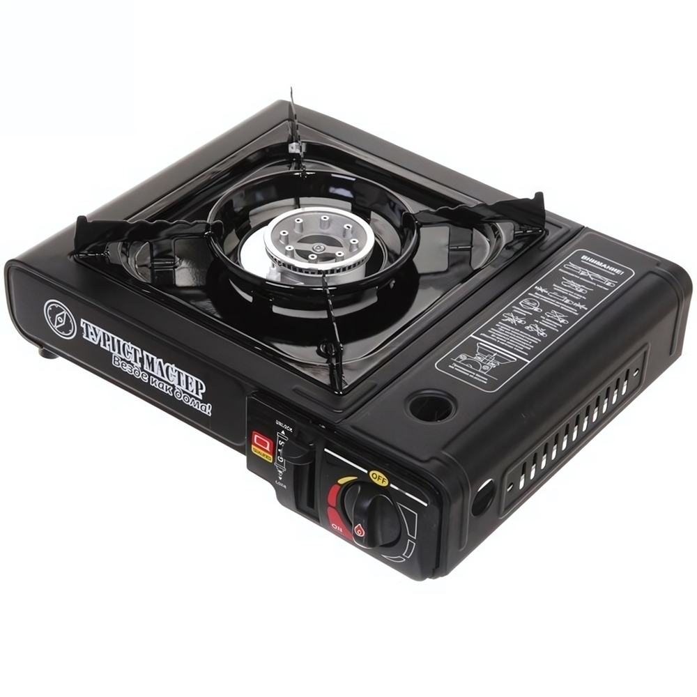 Плита газовая портативная (цанга) в чемодане, Турист Мастер