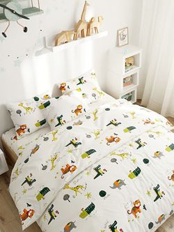 Пододеяльник Сказка "Корней" 2-спальный на молнии 175х215 см, перкаль