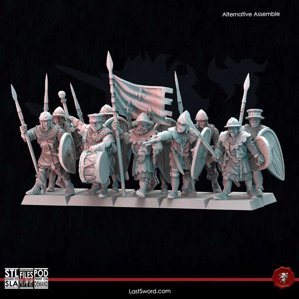 Bretonnia Neverra Troops Spears