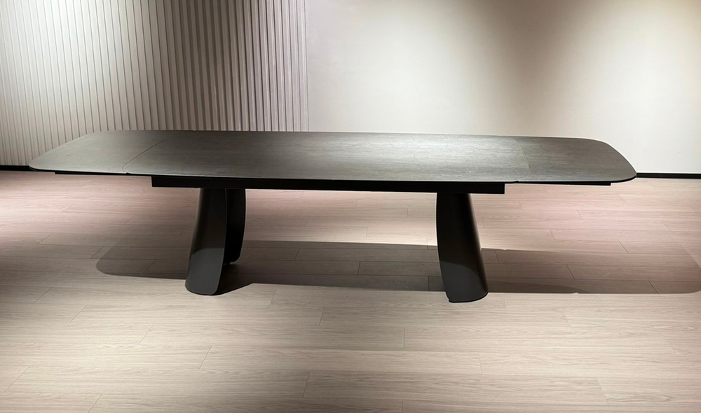 Стол KENT 200 TL-109, испанская керамика / Темно-серый каркас, ®DISAUR