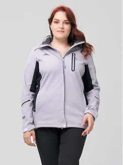 Ветровка женская, размер 60, цвет серый