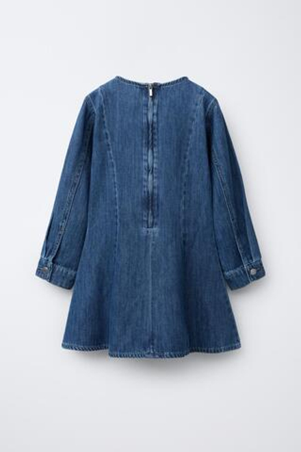 ZARA ДЖИНСОВОЕ ПЛАТЬЕ, СИНИЙ