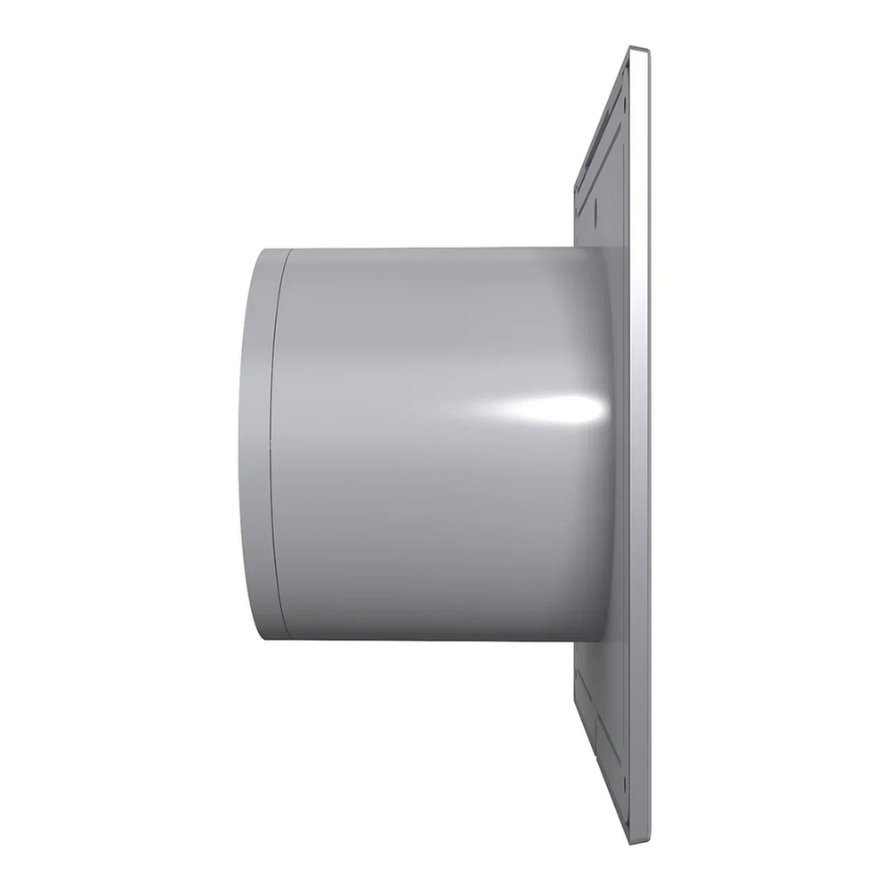 Вентилятор вытяжной D100 SLIM 4С gray metal с обратным клапаном  DICITI