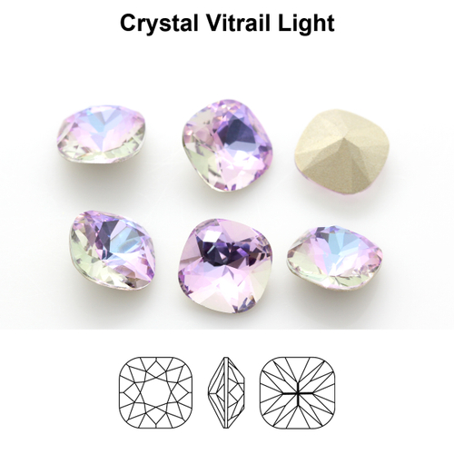 A4470 Cushion Square Aurora - Crystal Vitrail Light