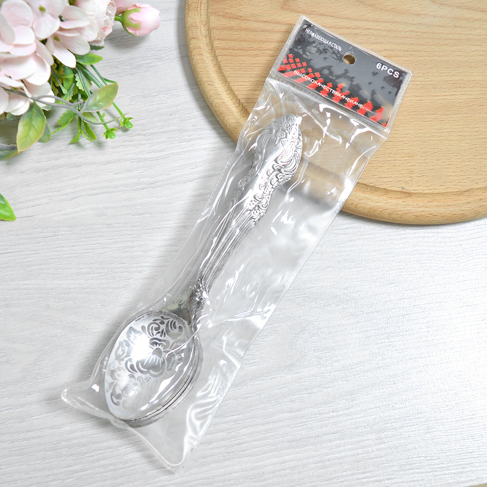 Ложка столовая "Павловская" серебро (6шт)